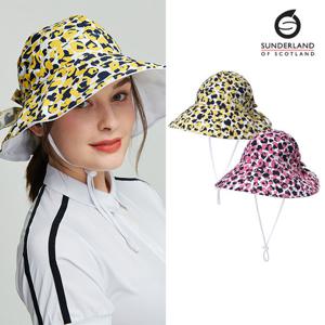 선덜랜드 여성 하트 패턴포인트 리본 와이어 벙거지모자 - 16812CP22