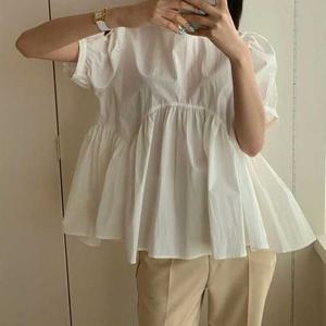 슈팅스타 / A라인 사랑스러운 리본 스트랩 블라우스 166838