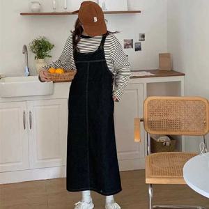 슈팅스타 / 뷔스티에 서스펜더 데님 원피스 1702165