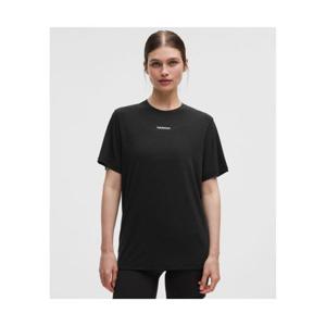 룰루레몬 LULULEMON 저지 트레이닝 숏슬리브 셔츠 *워드마크 BLK LW3KHPS-0001 362184