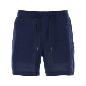 라프리마 폴로 랄프 로렌 포니로고 자수 프렙스터 리넨 쇼츠 710901802001