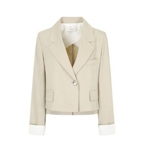 [제이제이 지고트]배색 슬리브 크롭 재킷 GP4A0JKR31