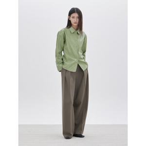 [쥬크] 백셔링 페이크 레더 셔츠 Z261MSC006 Z261MSC006