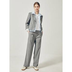 [제이제이 지고트]배색 레이어 원턱 와이드 팬츠 GR3A0SLJ31