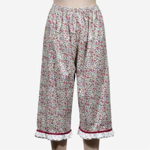 여성 꽃나염 레이스 7부 파마자 바지 사랑스러운잠옷