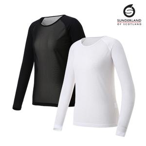 [특가] 선덜랜드 여성 라글랑 메쉬 냉감 티셔츠 - 16022IW25