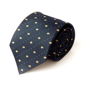 네이비정장넥타이 네이비 도그 패턴 넥타이