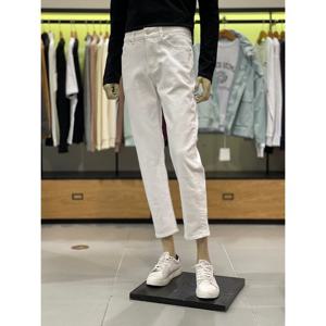 플랙진 22 S S 밀란 남성 테이퍼드핏 화이트 데님 청바지 PJTT5MLM246