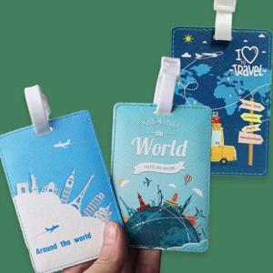 수화물택 여행 가방 캐리어 표시 이름표 네임 택 테그 3종 세트