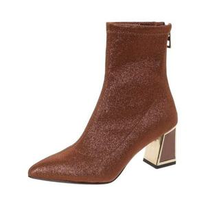 여성 글리터 스판 앵클부츠 7CM(ALB112TW85)
