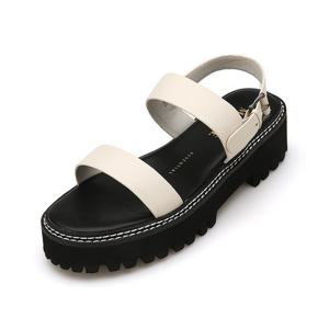 여성 스티치포인트 통굽샌들 012224717 5cm 2color