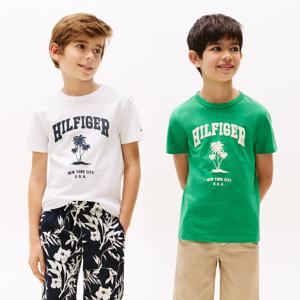 [공식][타미힐피거] 팜 프린트 티셔츠 2종 택1 (T42F1KKO840BT1)