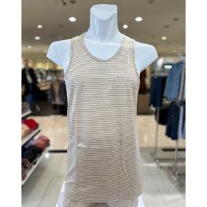 VMV4182 고급스러운 면100 실켓 사선 자카드 선염 남성 런닝 나시