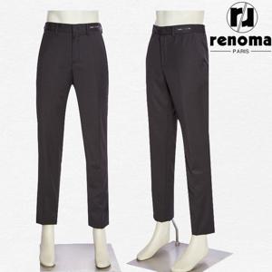 SS 봄여름 무광 블랙 밴딩 스판 정장 바지 슬랙스 RQMABP01AJD