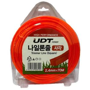UDT 예초기 액세서리 나일론줄 2.4mm-70M(사각형) 예초날