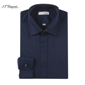 듀퐁셔츠 24년 FW 신상 슬림핏 스트레치 도비 긴팔셔츠 -SE4FM21LS316SNY(네이비) SE4FM21LS316