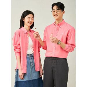 빈폴맨 빈폴 25SS 남녀공용 포플린 가먼트 다잉 셔츠 - 핑크(BC5264C12X) BC5264C12X