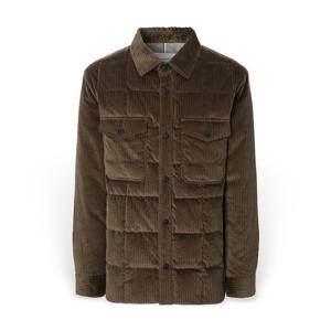 헤지스 남성 코듀로이 구스다운 패딩 셔켓 HZJU5D688W2 HZJU5D688