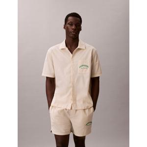 캘빈클라인 언더웨어 (NM3010-CJV)남성 코튼 포플린 그래픽 반팔 버튼다운 NM3010CJ