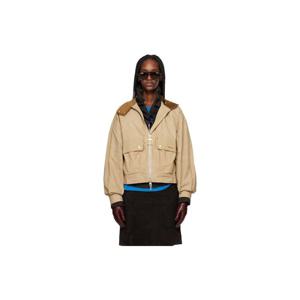 바버 보머 베이지 블랙쏜 캐주얼 재킷 261390F058001