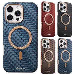 아이폰14 프로 맥스 럭셔리패턴 매트가죽 맥세이프 핸드폰케이스