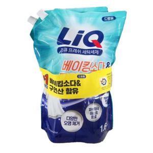 리큐 프레쉬 액체세제 드럼세탁기 1.6L + 1.6L
