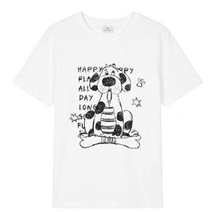 레코브 도그 나염 라운드 반팔 티셔츠 (LC31F5ST508X) LC31F5ST508X