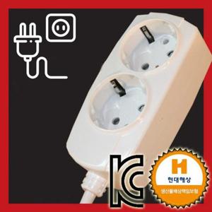 전기절약 일반형 멀티탭 멀티텝 2구 루넥 3호 2.5M
