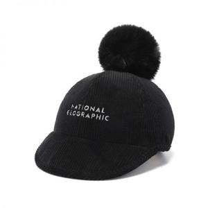 내셔널지오그래픽 N223AHA680 방울 포인트 코듀로이 캡 BLACK 449335