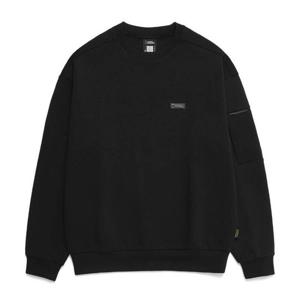 내셔널지오그래픽 남여공용 카니 소매포켓 스몰로고 세미오버핏 맨투맨 N243USW220 367036