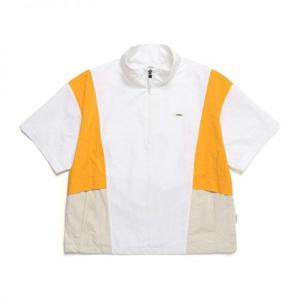 내셔널지오그래픽 N242WFT190 여성 베어리 우븐 배색 반팔 아노락 WHITE 437646