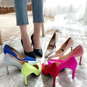 다양한 컬러 늘씬 스타일 9cm 스텔레토 하이힐 발편한