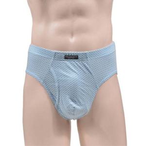 앞트임 편안한 순면 체크 남성 삼각팬티3매