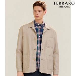 [페라로밀라노] 코튼블랜드 피그먼트 초어자켓 베이지 AM0GOAV15253