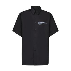 라프리마 지방시 체스트 로고 반팔 셔츠 BM611M15JT 001