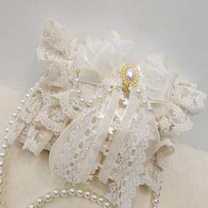 [패션] 레이스 숄더 러블리 크로스백 왕 리본 토트백