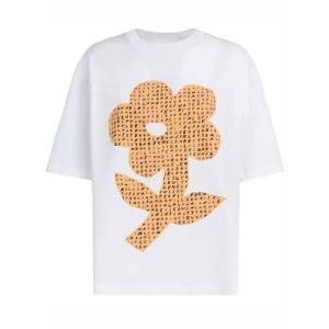 라프리마 마르니 WORDSEARCH 플라워 코튼 티셔츠 THJET49P03 USCW19 FWW01