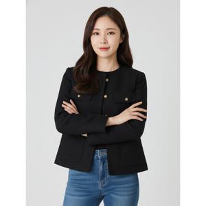 [프렐린][프렐린]라운드 네크 나글란 자켓-RR3JK3130