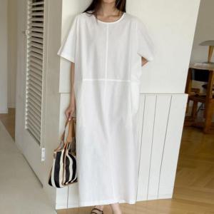 [강물처럼]아이우먼 크로스스티치원피스 RDU863M603 빅사이즈 (4