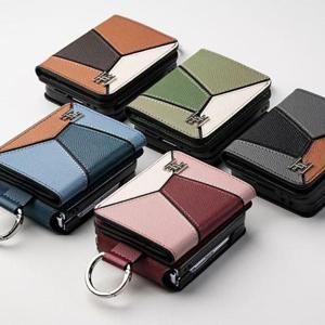 라피네 콤비 천연소가죽 Z플립/3/4/5/6 다이어리 케이스