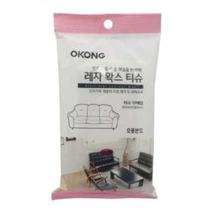 오공레자왁스티슈 오공 레자왁스 크리너티슈 인조가죽세정 보습 12매