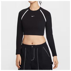 나이키 국내매장판 스포츠웨어 타이트핏 여성 긴팔 크롭 탑 IF0339-010