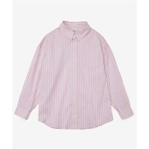 예일 YALE 우먼즈 루즈핏 멀티스트라이프 셔츠_핑크 YFS1SH202API 371692