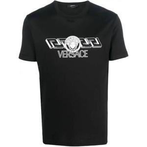 라프리마 베르사체 라 그레카 로고 티셔츠 1008461 1A06051 1B000