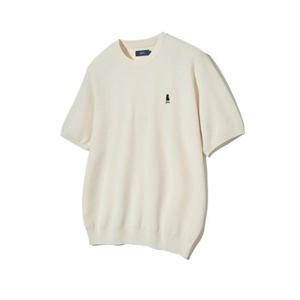 예일 YALE 컴포트 쿨 라운드 반팔니트 아이보리 YEM1KT109AIV 372603