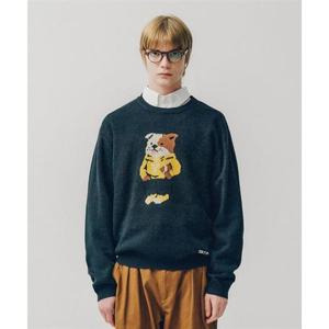 예일 YALE 라이크 댄 라운드 니트_네이비 YEW1KT302ANA 372263