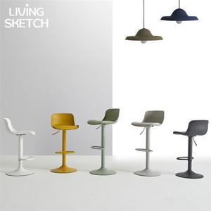 [리빙스케치] 뮤즈 파인 높이조절 홈바체어 업소용 카페용 창가뷰 바의자