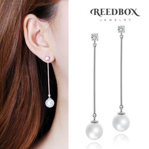 [리드박스] [선물포장]  코코 스틱 진주 드롭 귀걸이