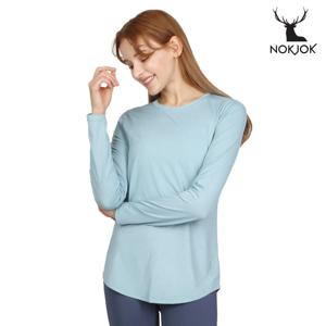 녹족 요가복 필라테스복 케이트 긴팔티 마린