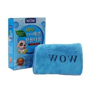 와우 극세사 애견전용 대형타올 (블루)